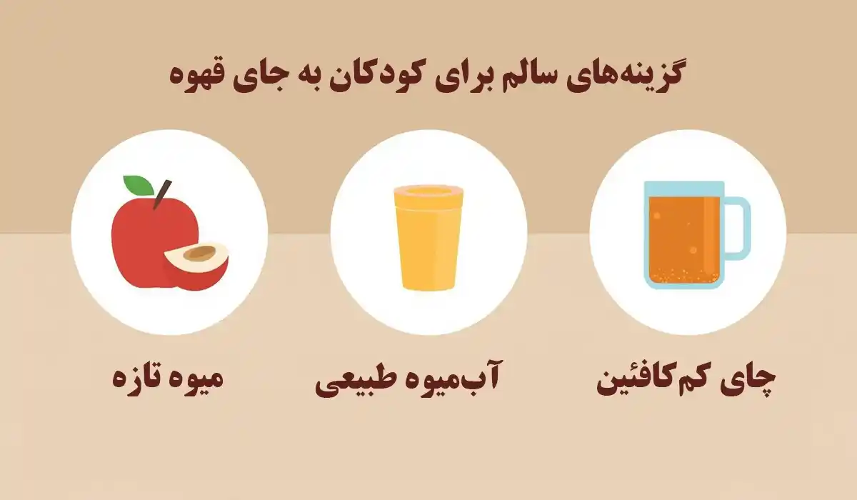 ضرر قهوه برای کودکان