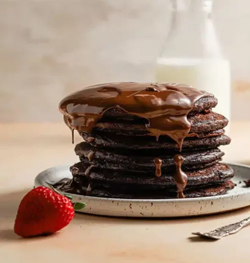 طرز تهیه پنکیک قهوه بدون شیر