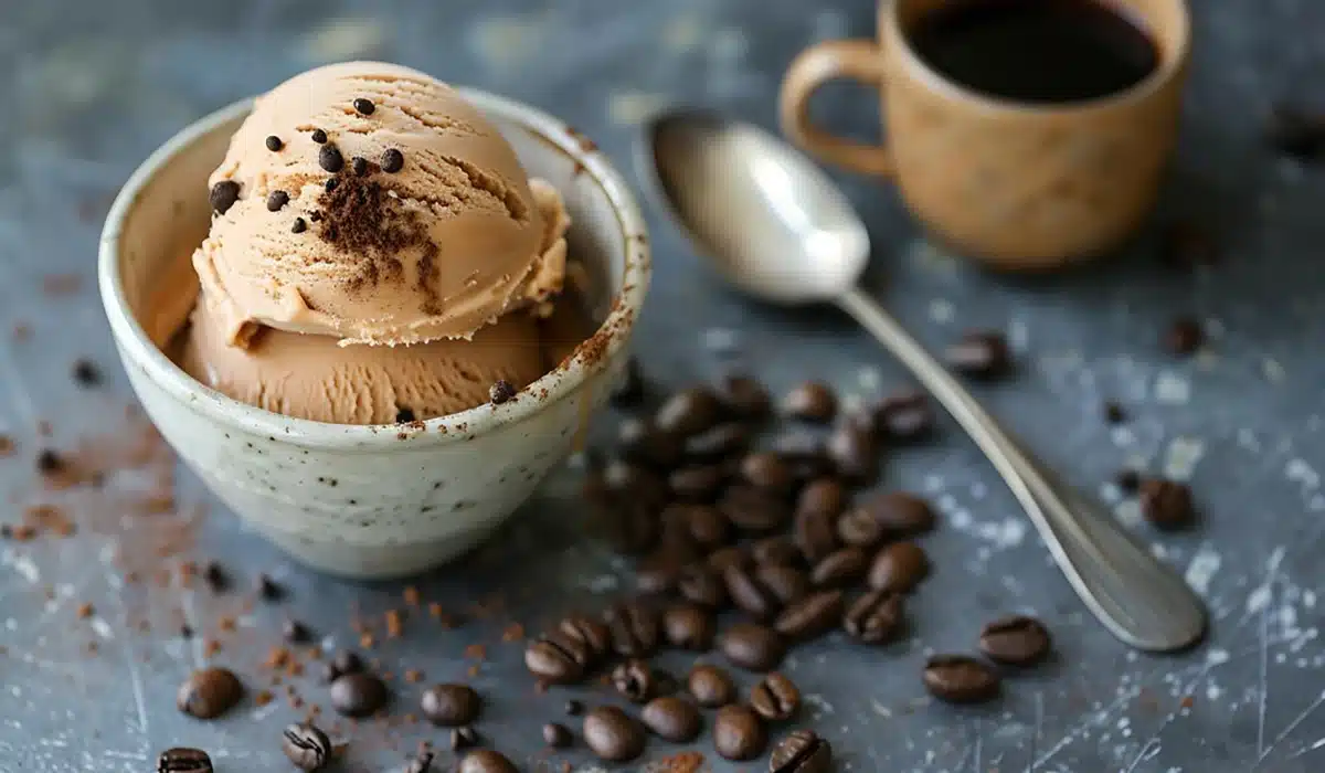 طرز تهیه بستنی قهوه بدون خامه